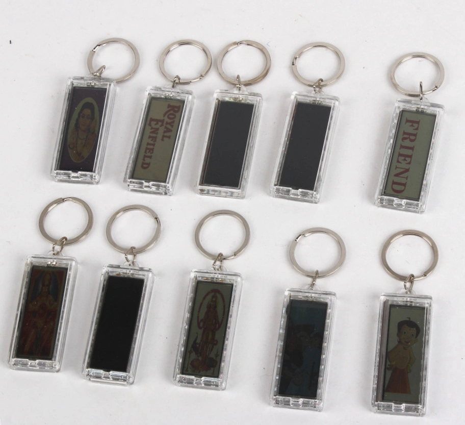 Solar Powered Key Holder Key Ring with Blinking Flash LCD