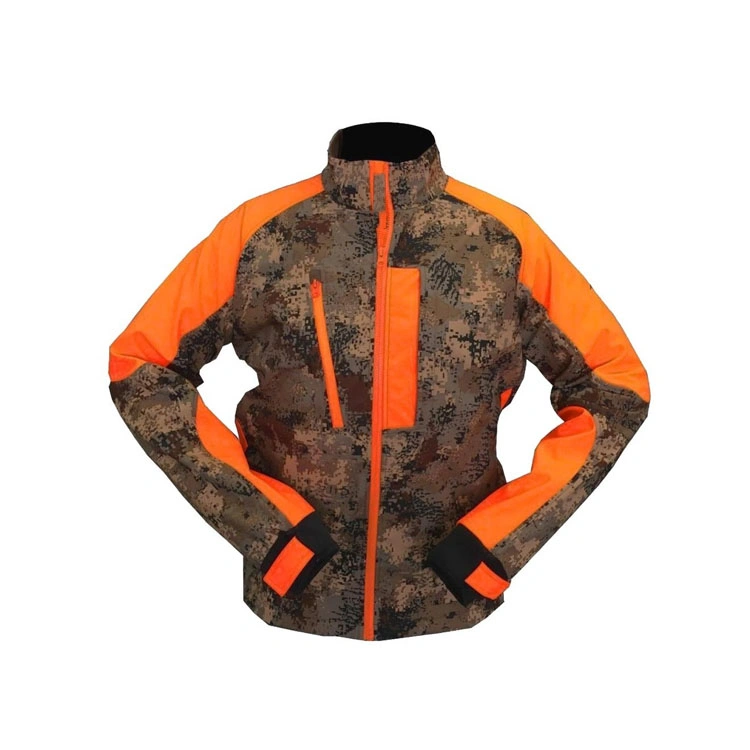 Herren Kontrast Farbe Camouflage Softshell Fleece Jagdjacken