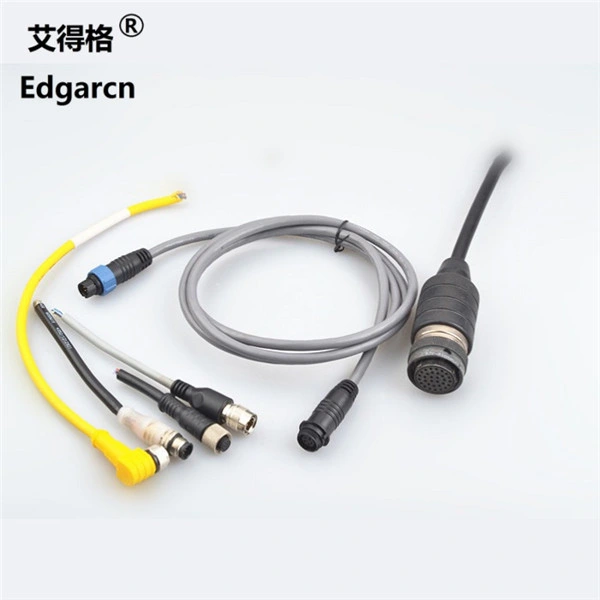 M8 M12 Extension Cable Assembly PUR Molded Waterproof Connector for Sensor Power Cable Assembly