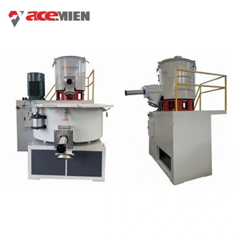 High Speed Horizontal Plastic PVC WPC Powder Mixer Unit / Vertical Hot Cold Mixing Machine