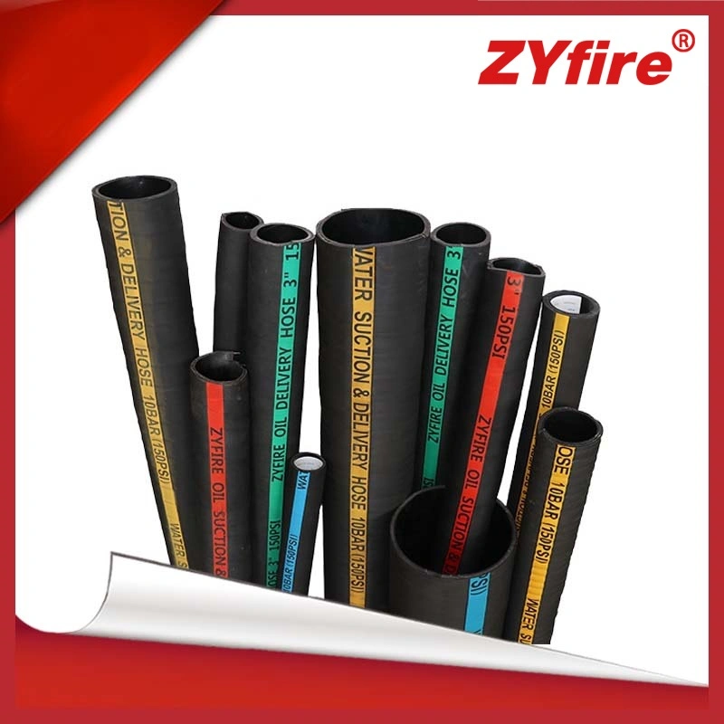 Hose Water Suction Discharge Rubber Tube Hose Oil Hose / 3/4" -6" for Suction and Delivery of a Wide Range of Petroleum Fuel with Aromatic Content