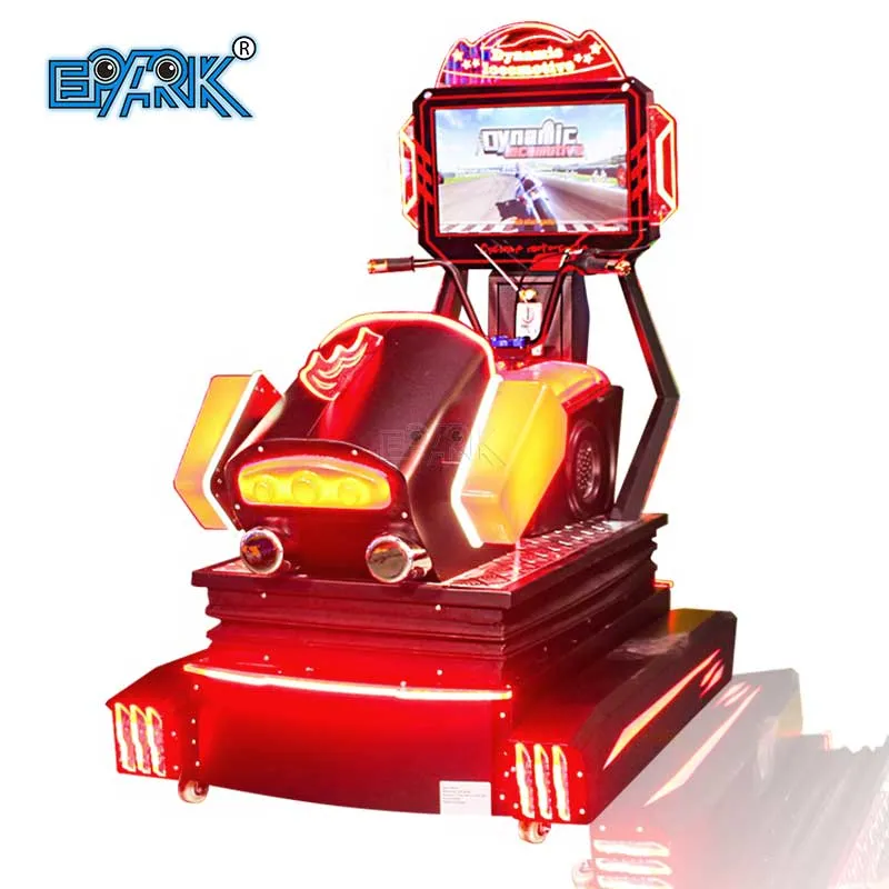 Münzbetriebene Dynamische Lokomotive Elektrisches Fahren Auto Simulator Racing Arcade Spielmaschine