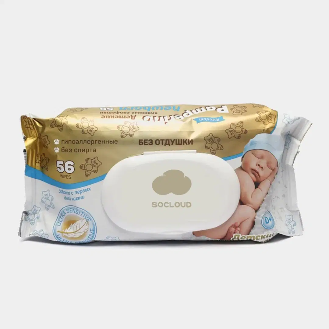 2023 lingettes bébé emballées individuellement eau biologique nettoyage doux bébé Nettoyer pour promotion