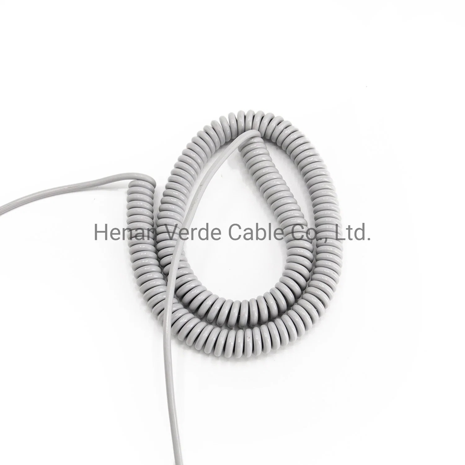 0.25mm 0.50mm 0.75mm PVC PU Telephone Communication Cable Spiral Coiled Cable