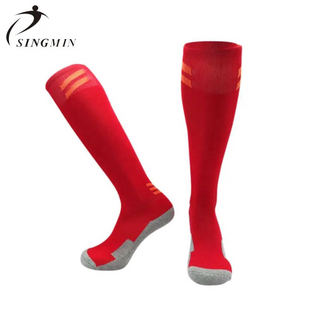 Performance Anti Slip Grip Football Socks Men Knee High Sports Socks Adult Long Tube Stockings