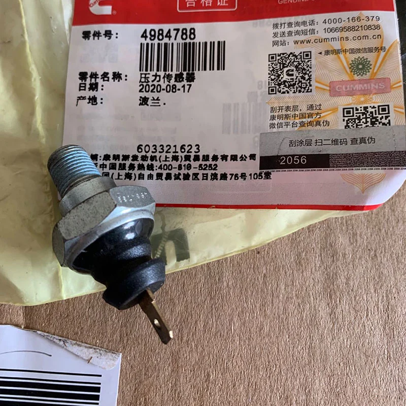 Cummins Engine Part Pressure Switch 4984788/3282126/3279224 for Cummins 4b3.9 Engine