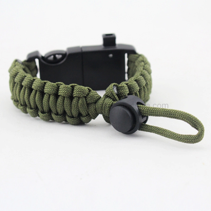 Supervivencia ajustable Paracord Deportes Emergency Pulsera de Rescate Ultimate Equipo de supervivencia táctica para caminatas, acampadas, pesca y caza