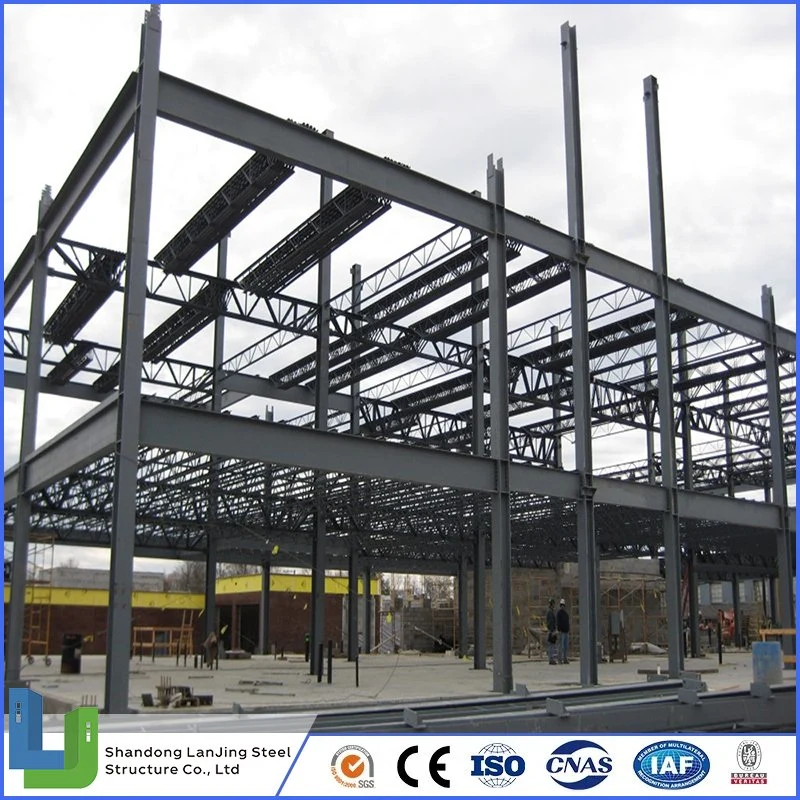 Estructura de acero Manufavuring Metal Galvanized Construcción pesada para almacén Taller