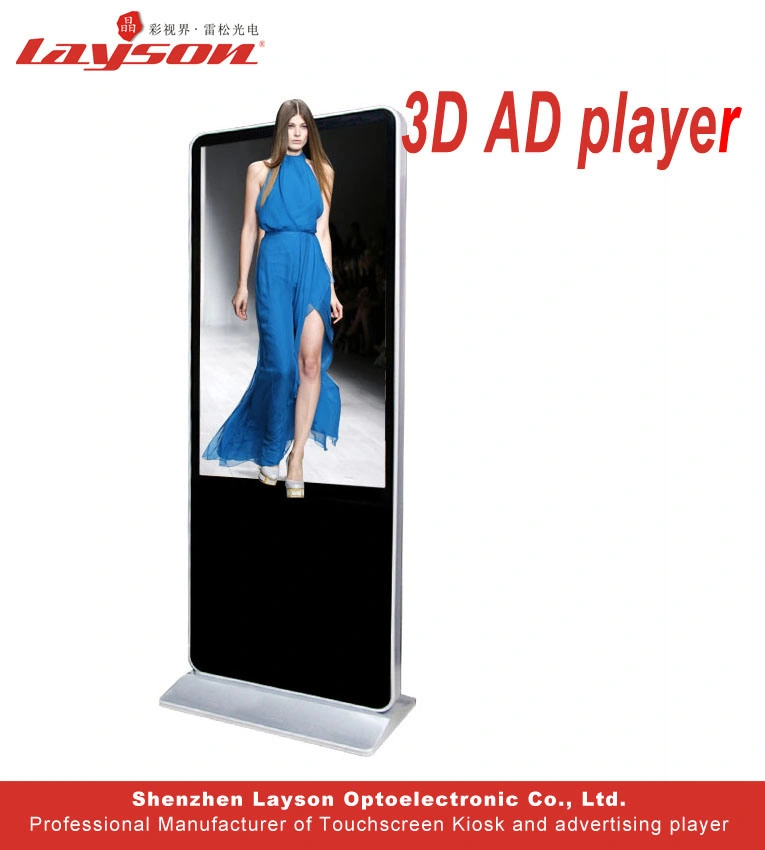 55 Inch Indoor Floor Standing Network Advertising Player Multimedia Digital Signage Ad Player Full Color LCD Display