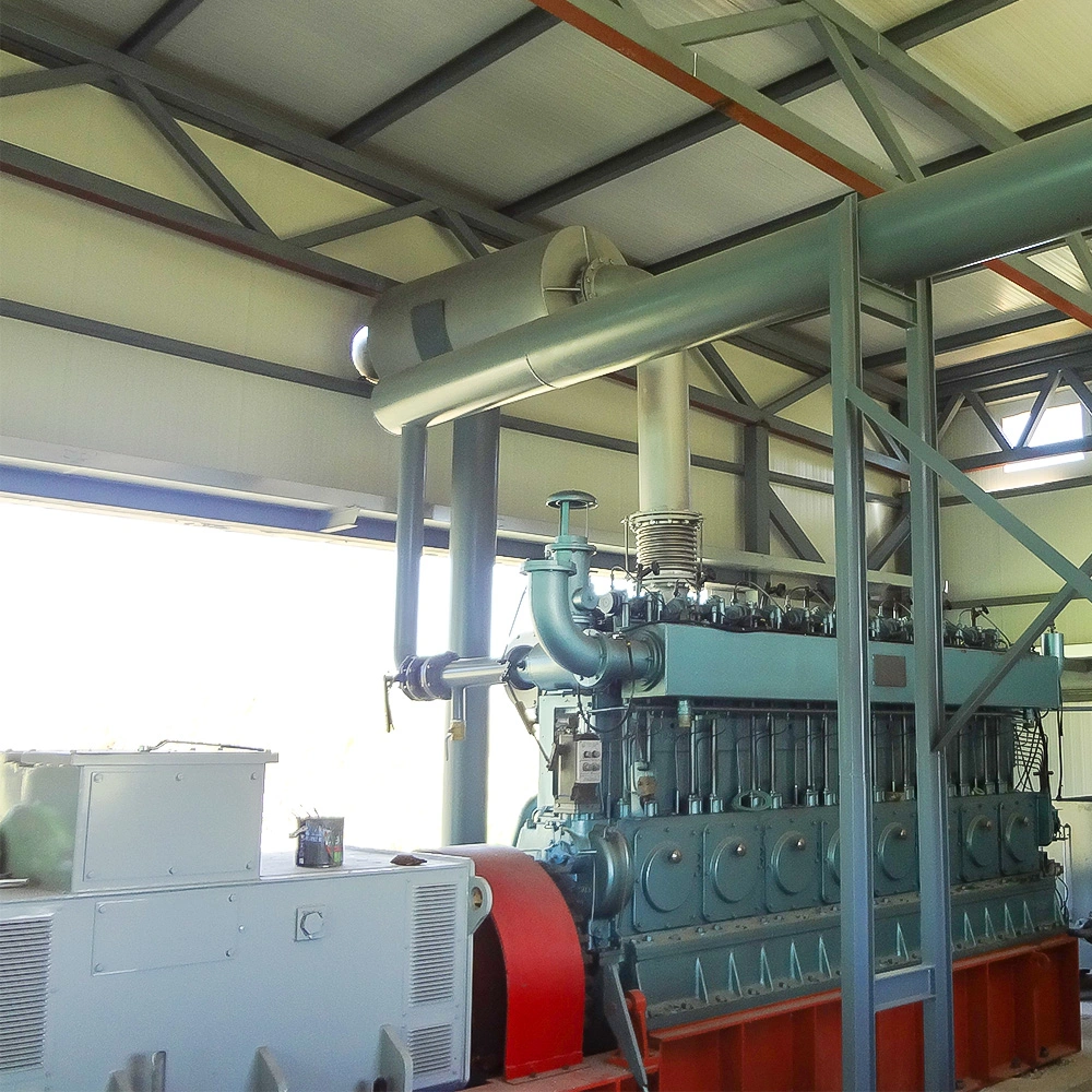 300kw/ 500kw/ 800kw Palm Kernel Shell Straw Husk Biomass Gas Generator