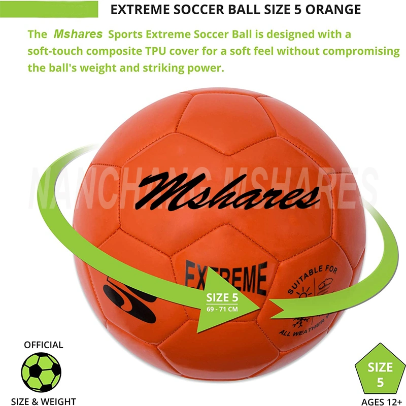 Bolas de futebol de treino de artificial Leather Sporting - produção de fábrica
