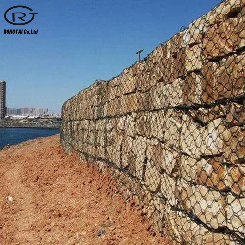 China Woven Gabion Box Protective Netting Hexagonal Gabion Basket