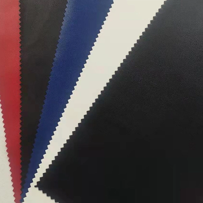 0,8 PU Handfeeling suave cuero de color negro para los guantes de cuero artificial