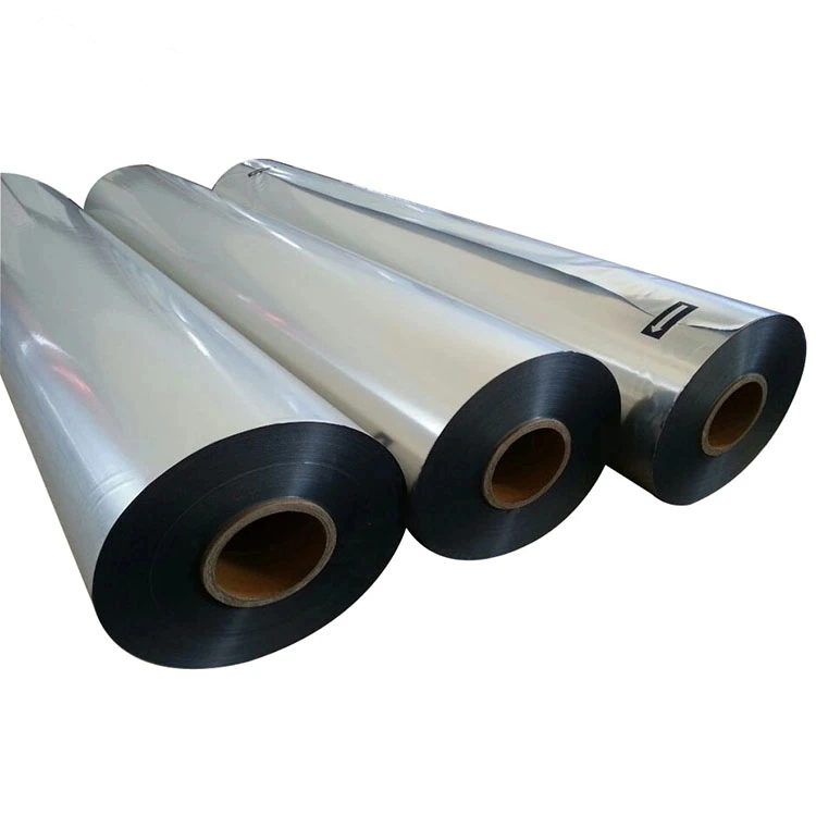 6/8/9/10/12 /23/30 Mic Metallized Mirror Pet Film Polyester Packaging Film