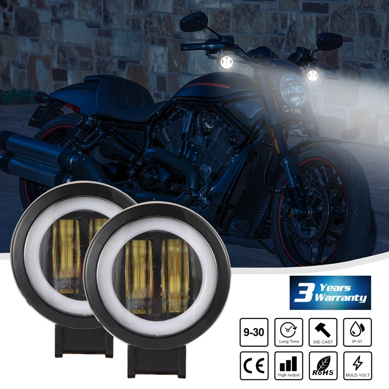 Lámpara LED moto 12V LED indicador de giro automático de luces de conducción de motocicletas coche de vuelta parte de los faros LED