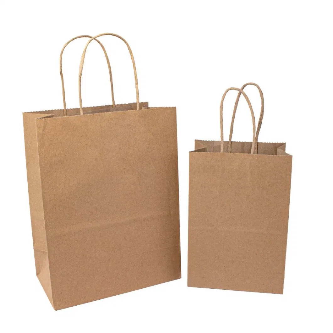 Recycled Customized Shopping Kraft Paper Bag Gift Handbag Packaging Bag