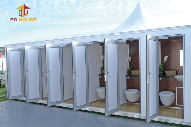 China Prefabricated Design Outdoor Portable Mobile Plastic Toilets