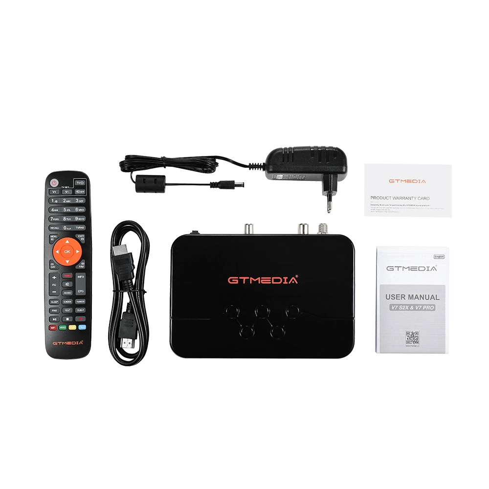 H. 265264 Combo TV Receptor suporte DVB-S2 DVB-T2 USB WiFi Cline Newcamd Auto Powervu Biss YouTube Gtmedia V7 PRO Receptor