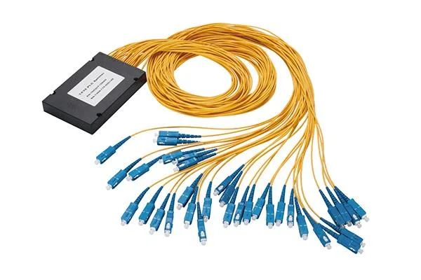 Sm Fiber 1X64 PLC Fiber Optic Splitter ABS Box Type Sc-Upc