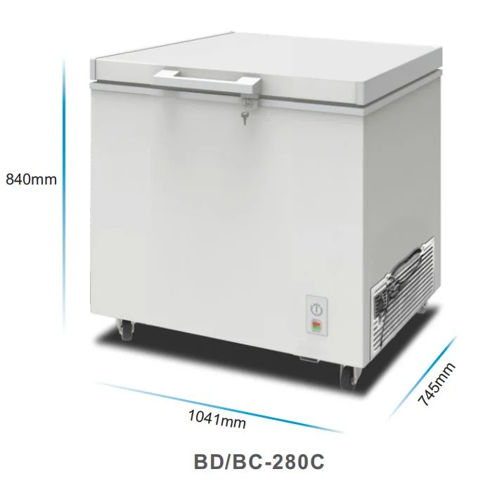 Factory Direct Price Sale Top Open Door 310 Liters Deep Freezer Depth for Hotel/Home/Supermarket Use