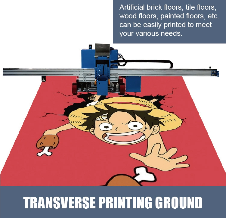 UV Inkjet Druckmaschine für 3D Vertikal Wandboden, Metall, Glas, Acryl