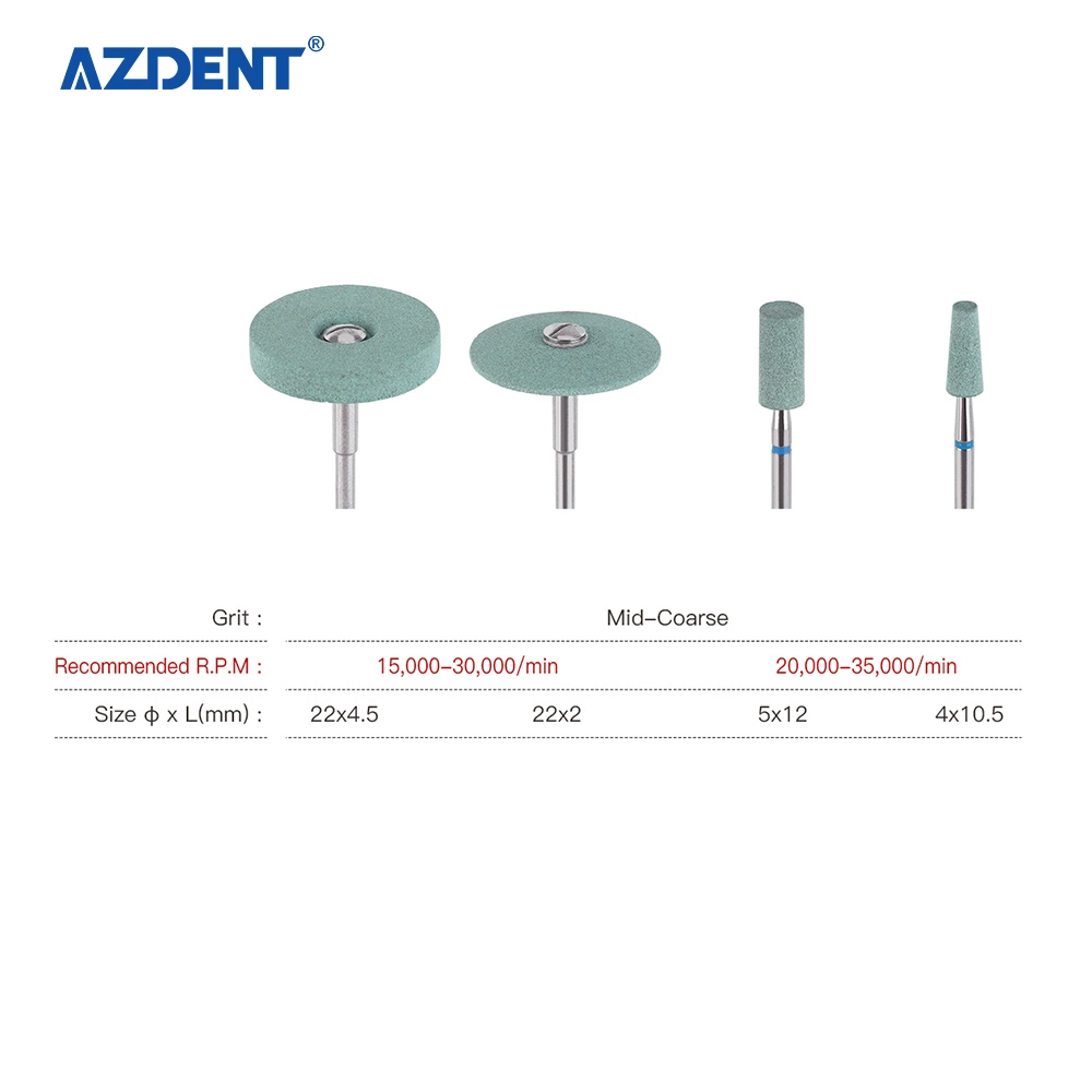 Utilisation populaire clinique utilisation Azdent dentaire céramique Diamond Grinder/ porcelaine Outils de polissage