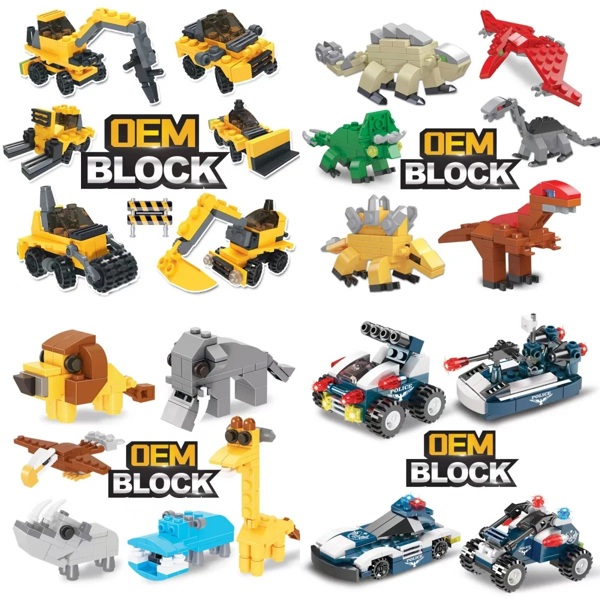 Factory Direct Sales Wholesale Intellectual Educational Toys Kids Toy Educational Toys Children Plastic DIY OEM/ODM Block Brick