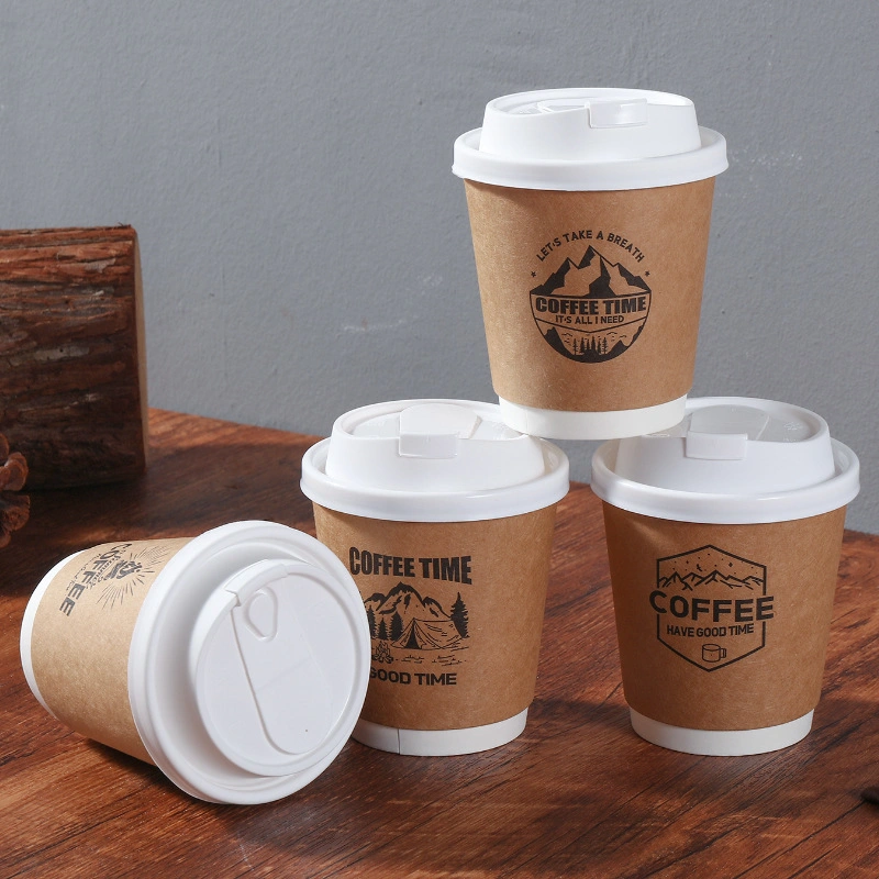 Precios baratos biodegradables para llevar bebidas de café espresso doble pared vaso de papel