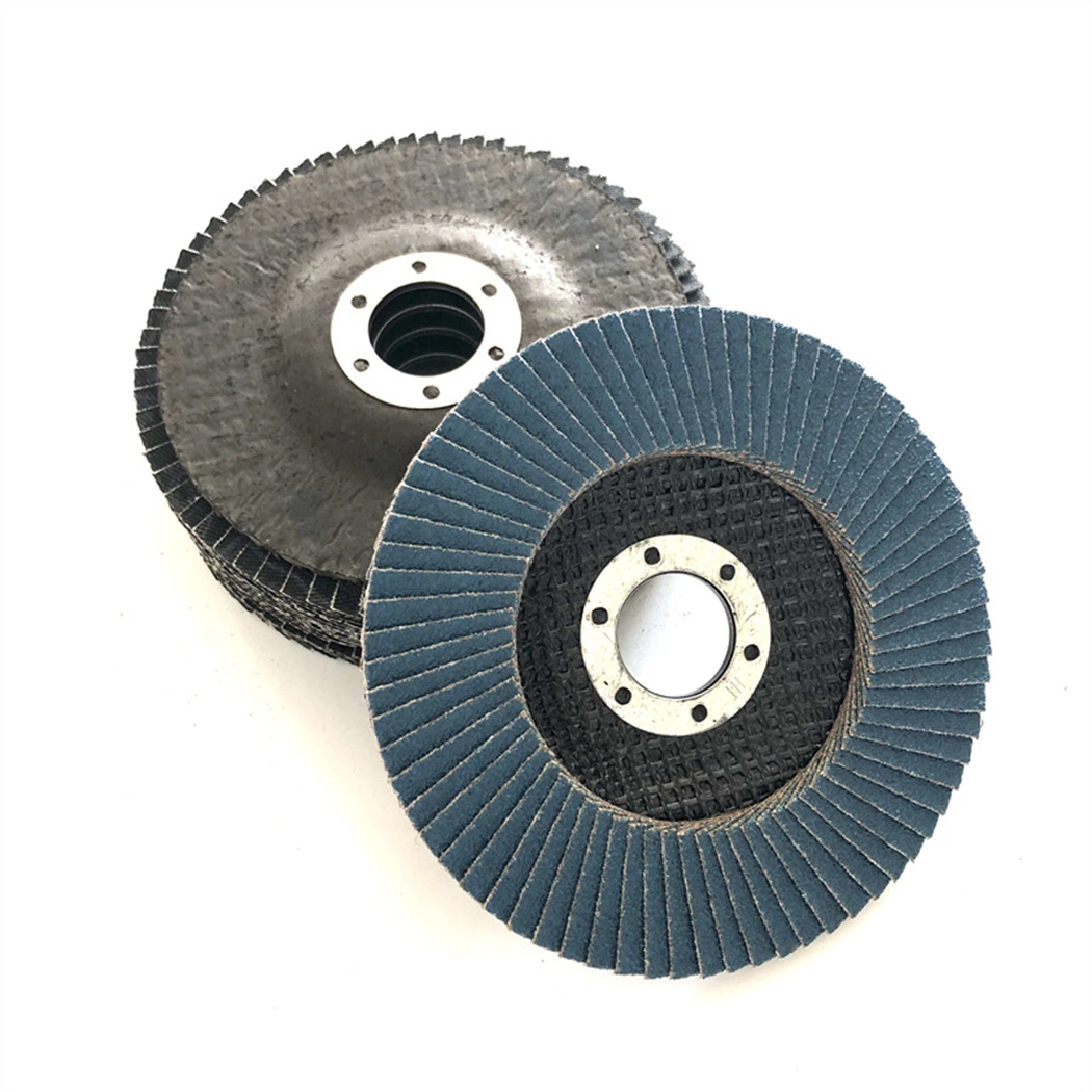 115mm Abrasive Sheet Aluminia Zironia Blue Flap Disc with High quality/High cost performance 