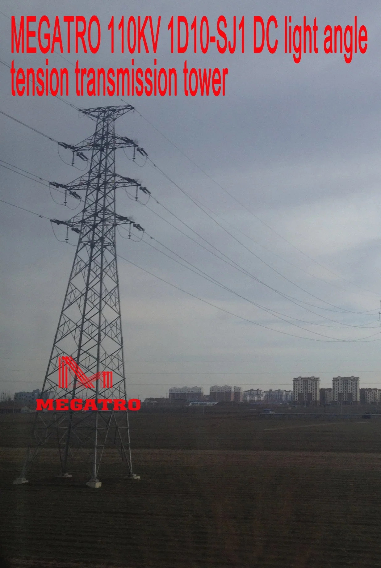 Megatro 110kv 1d10-Sj1 DC Light Angle Tension Transmission Tower