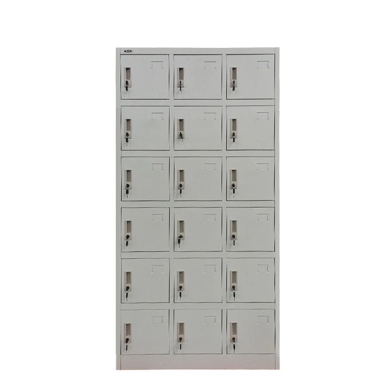 Gym Locker Steel 18 Door Cabinet with Durable Lock Keylock Locker