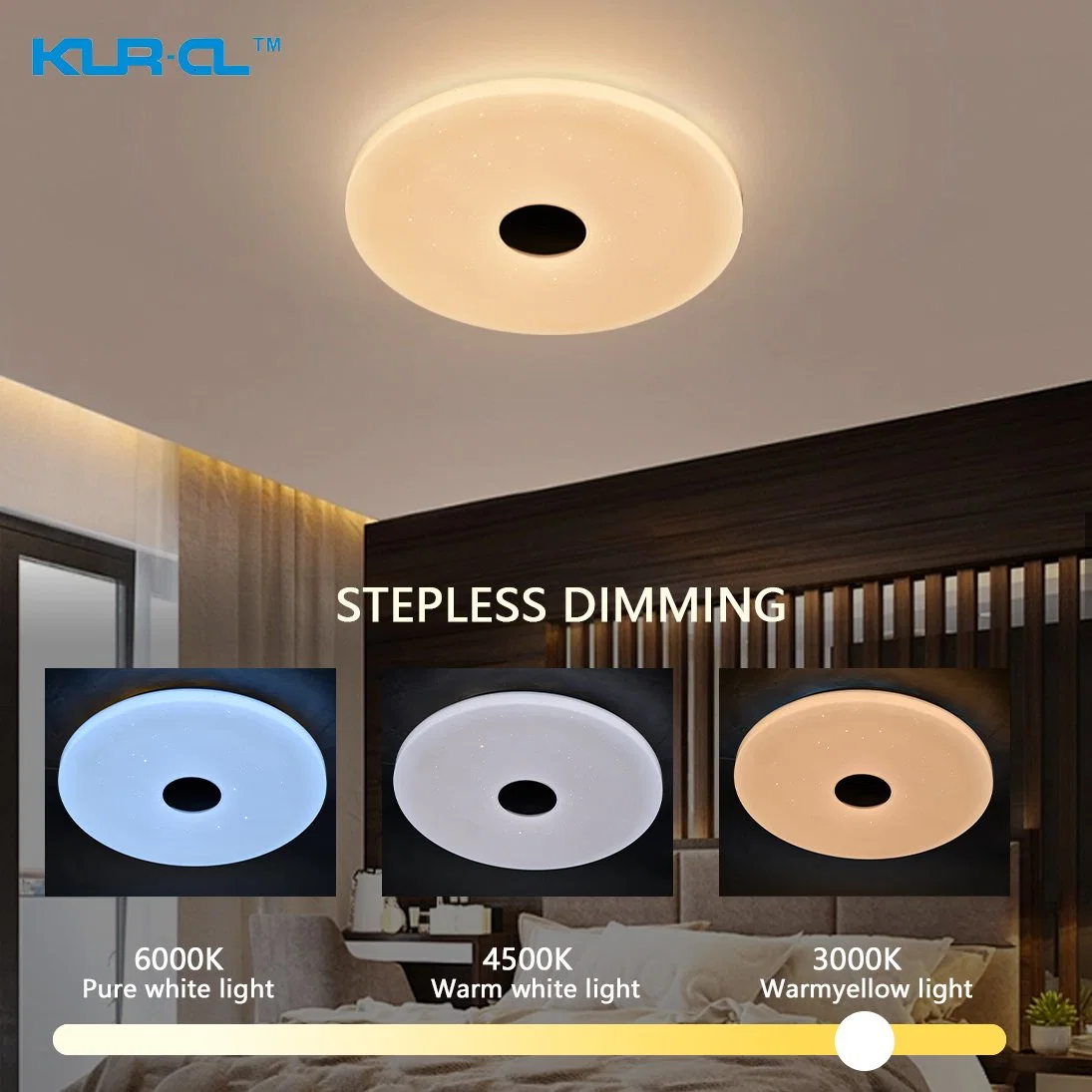 Auto RGB Flash RGB Bluetooth Home Office LED Ceiling Lighting for Festival