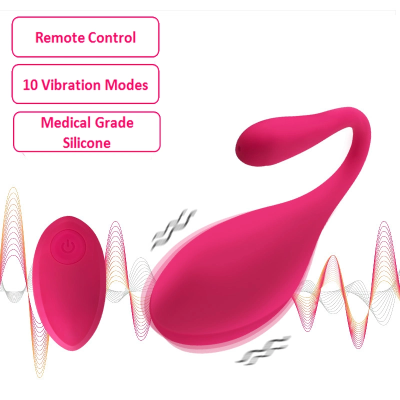 G Spot Vibrator Nipple Clitoral Anal Stimulator, Remote Control Love Egg/Vibrating Egg with USB Rechargeable and 10 Modes, Liquid Silicone Massager, Sex Toy