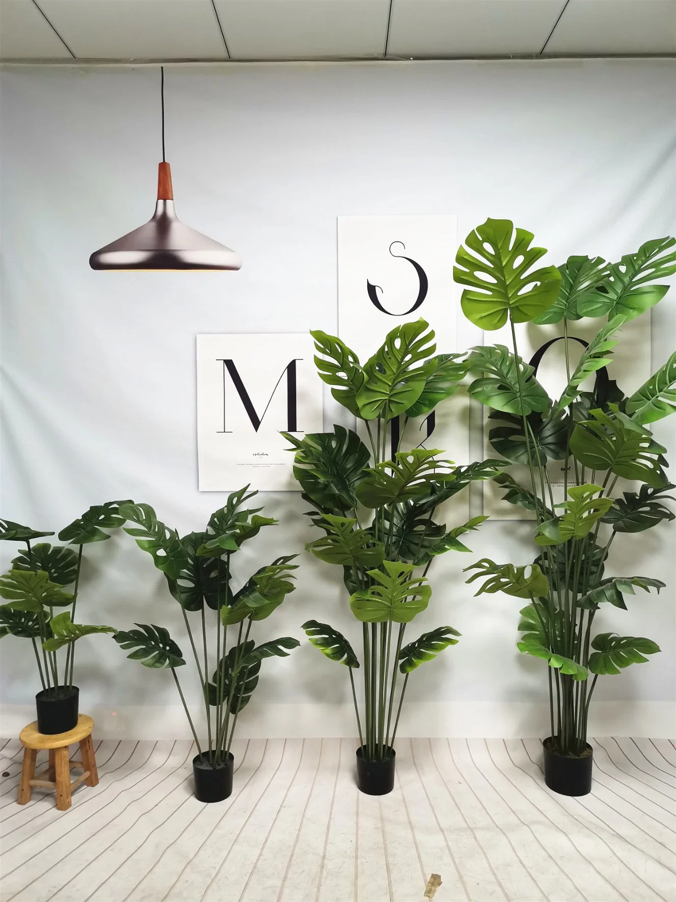 Tropical Rainforest Indoor Plant Artificial Bonsai Plants Monstera Artificial Trees and Plants