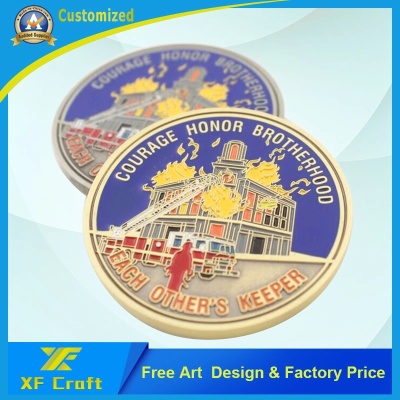 Китай оптовой специализированные сувенирные Металлообработка Eagle искусства задача медали с логотипом дизайн (XF-CO31)
