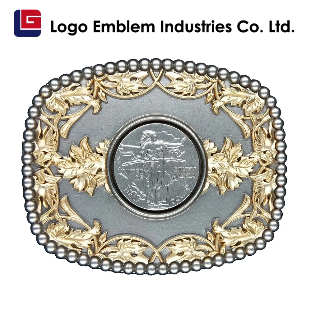 New Customized Western Style Three-Piece Belt Buckle for Leather