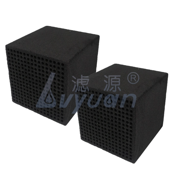 Multi Porous Square Cube Design Activated Block Carbon Honeycomb Sintered Carbon Filter for 10 20 Microns Air/Liquid Water Filter