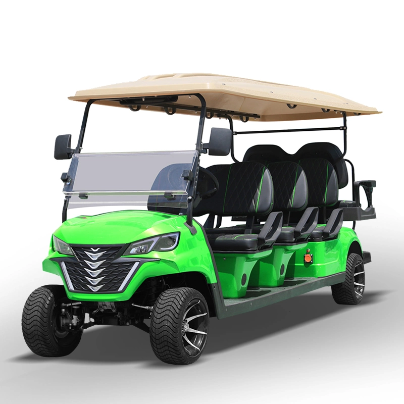 لعبة غولف عربات 6+2 مقاعد نموذج جديد مخصص Forge G6+2 الكهربائية عربة جولف