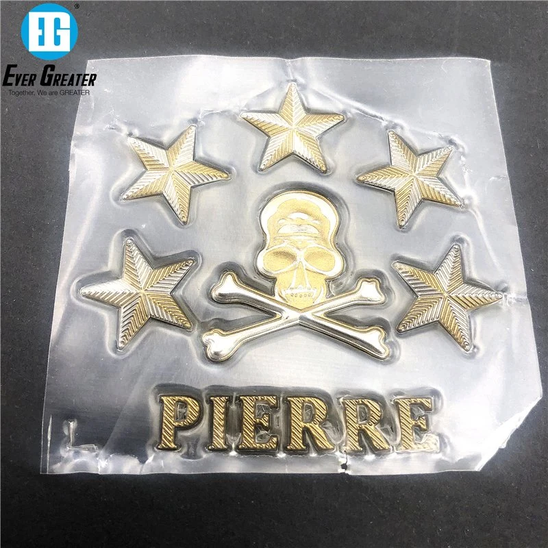 Custom logo autocollant de voiture de haute qualité TPU souple 3D Chrome logo autocollant de PVC de voiture