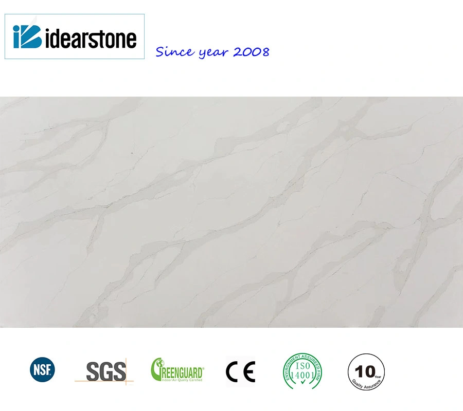 3230*1800mm Jumbo Size Blanco/Gris/Negro Artificial/Engineered Quartz Stone