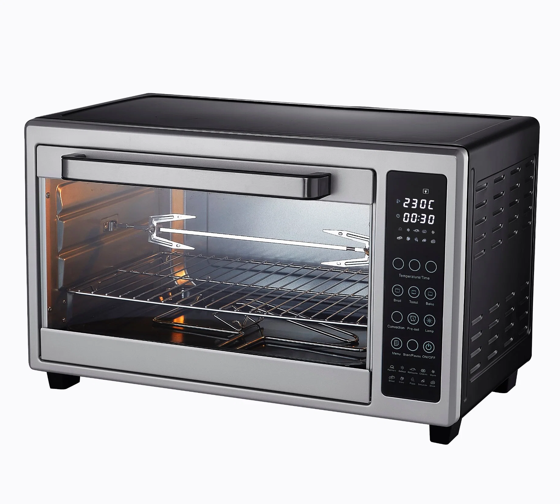 45L Digital Convection Oven with LED Display and Digital Touch Control