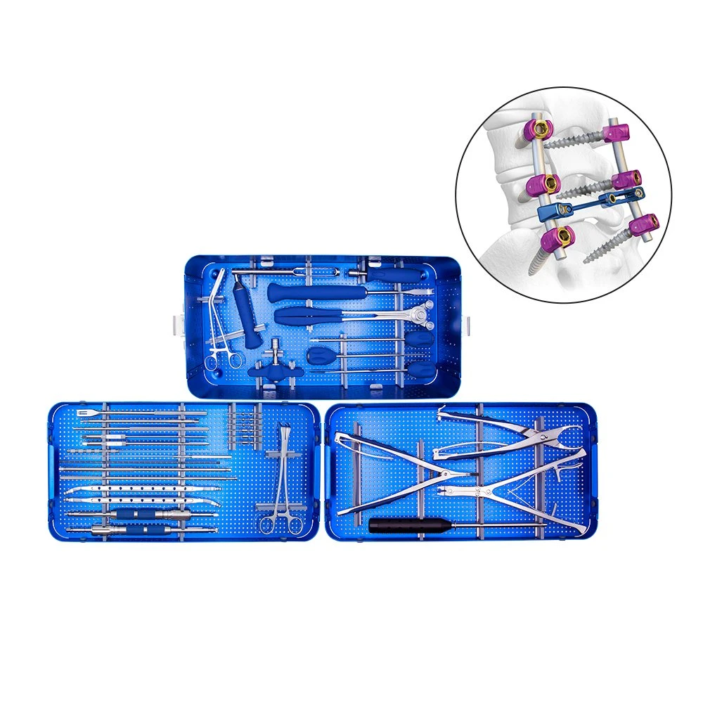 Sistema de tornillo pediculado espinal de 6,0mm instrumentos quirúrgicos ortopédicos certificados CE&amp;ISO Sistema instrumento Set Spine Instrument