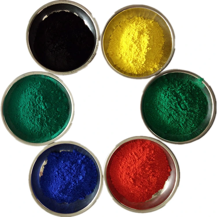 Iron Oxide Red Yellow Blue Green for