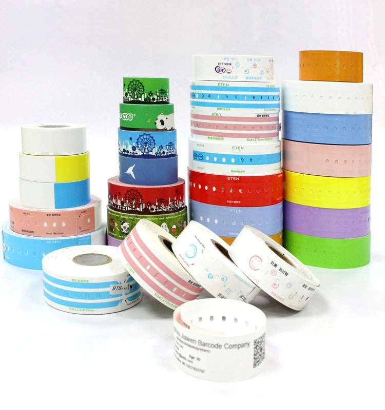 High quality/High cost performance Custom Printed Waterproof Disposable Gliding Tyvek Bracelet Paper Wrist Bands Multicolor Tyvek Wristband for Events