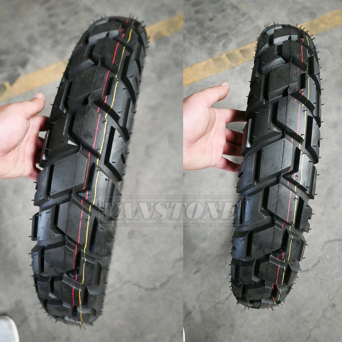 Vstway OEM أفضل جودة خارج الطريق مطاط الإطار Tubeless 4.10-18 إطار الدراجة البخارية