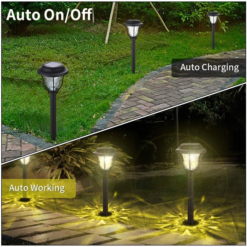 Brightenlux Multi-Color 6500K LED Lawn Light, Brigh Two Functions Waterproof IP65 Solar Garden Lawn Light