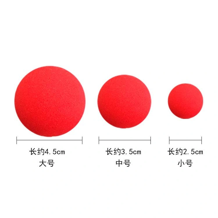 Factory Directly High Quality Smooth Surface Colored Sponge Rubber Ball with Hole Low Bouncing Ball