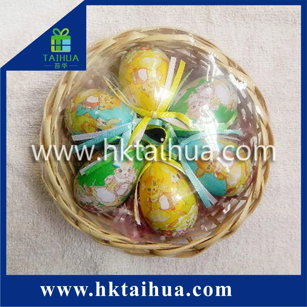 Mini Outdoor Decoration Printed Logo Plastic Easter Eggs