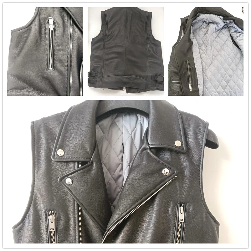 Real Leather Jackets Factory Blazer Coats PU Cowhide Vest Apparel