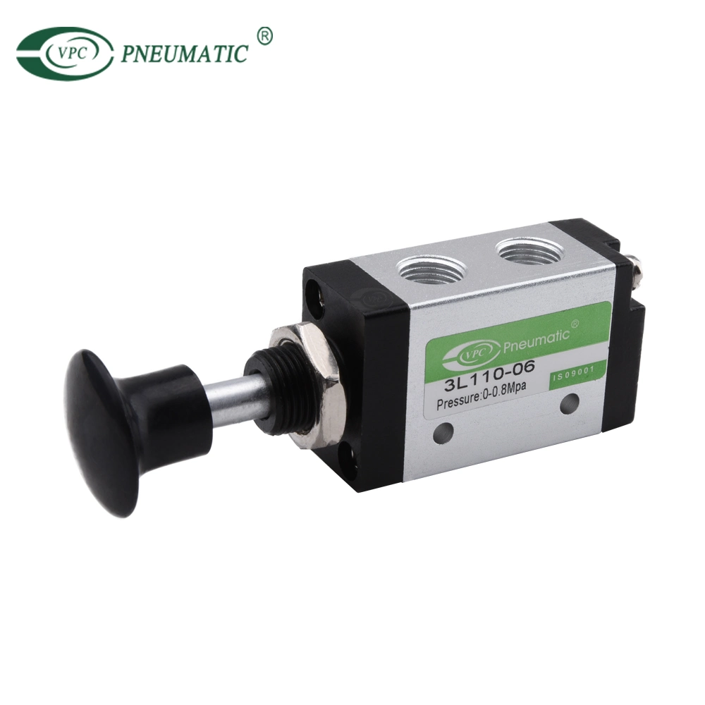 3L 4L Series 3 Port, 2 Position Pneumatic Hand Pull Valve